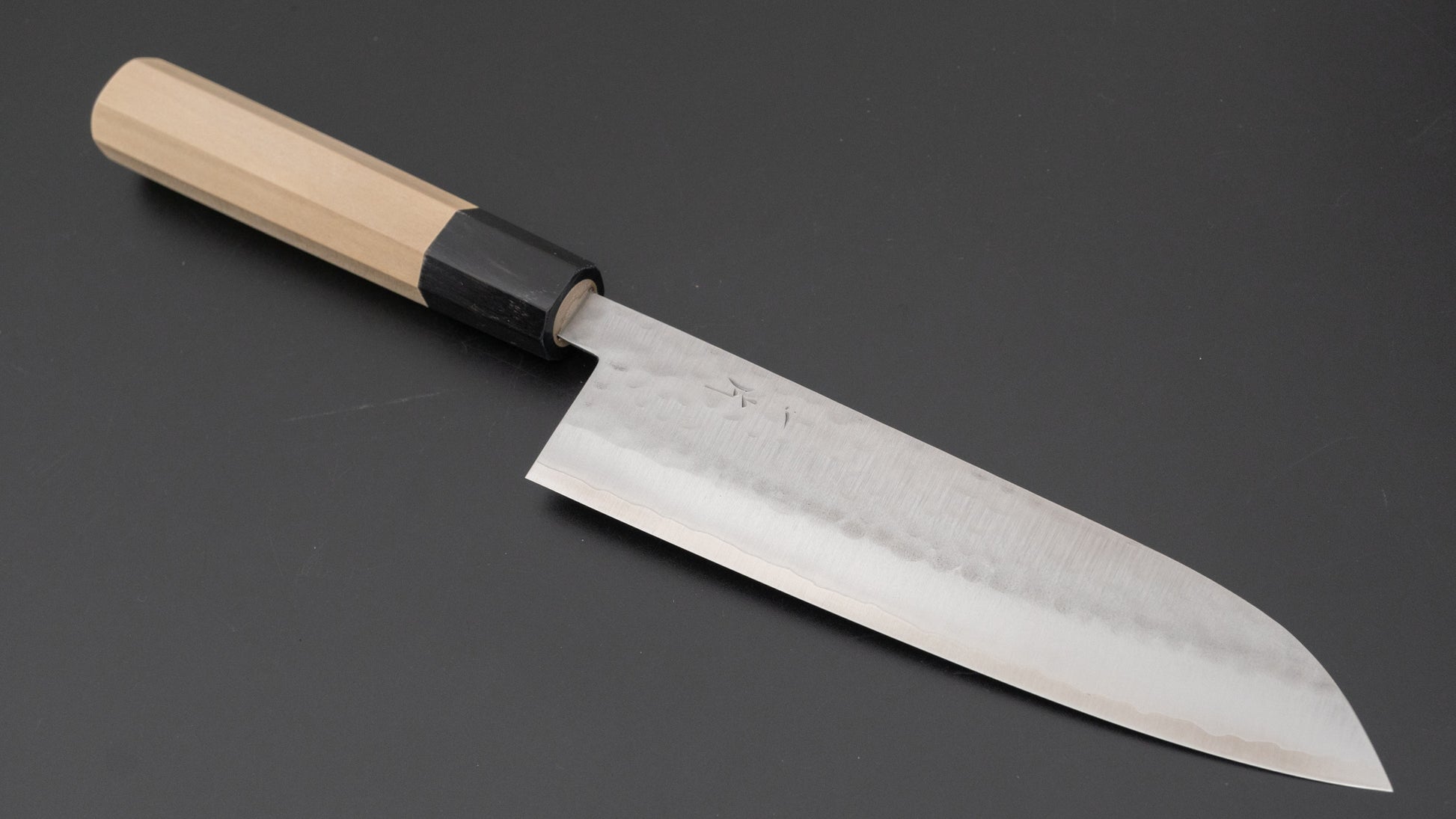 Hitohira NM Tsuchime Gyuto 180mm Ho Wood Handle - HITOHIRA