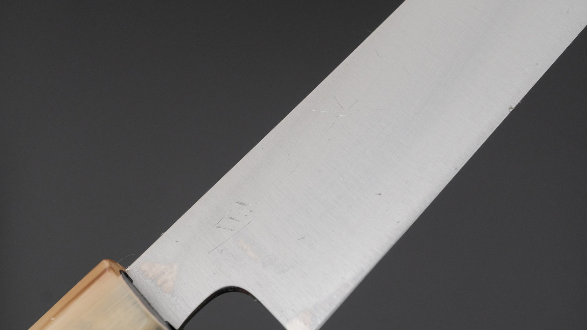 Hitohira Ashi White #2 Petty 210mm Ebony Handle - HITOHIRA