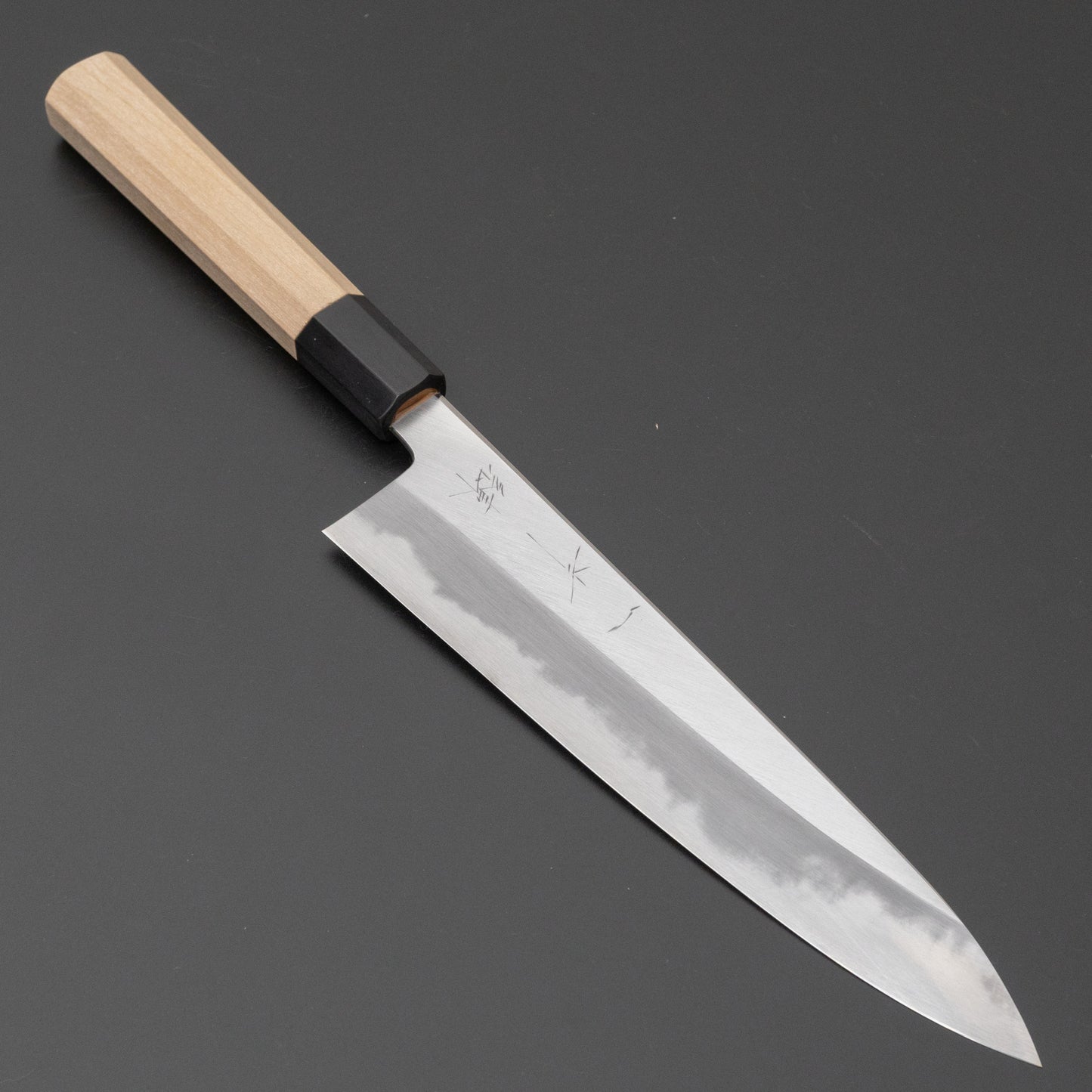 Hitohira Tanaka Ren White #2 Gyuto 210mm Ho Wood Handle - HITOHIRA