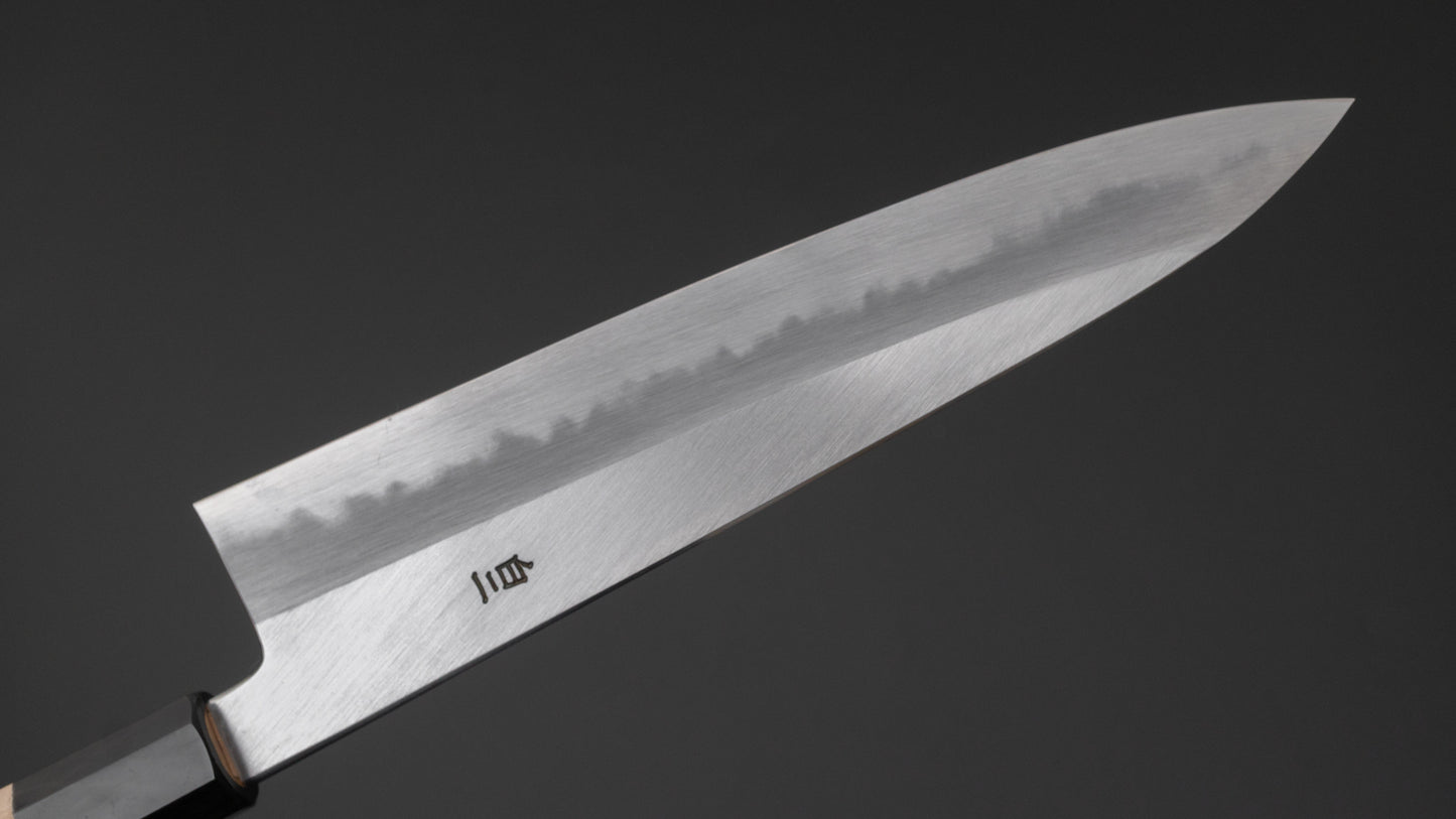 Hitohira Tanaka Ren White #2 Gyuto 210mm Ho Wood Handle - HITOHIRA