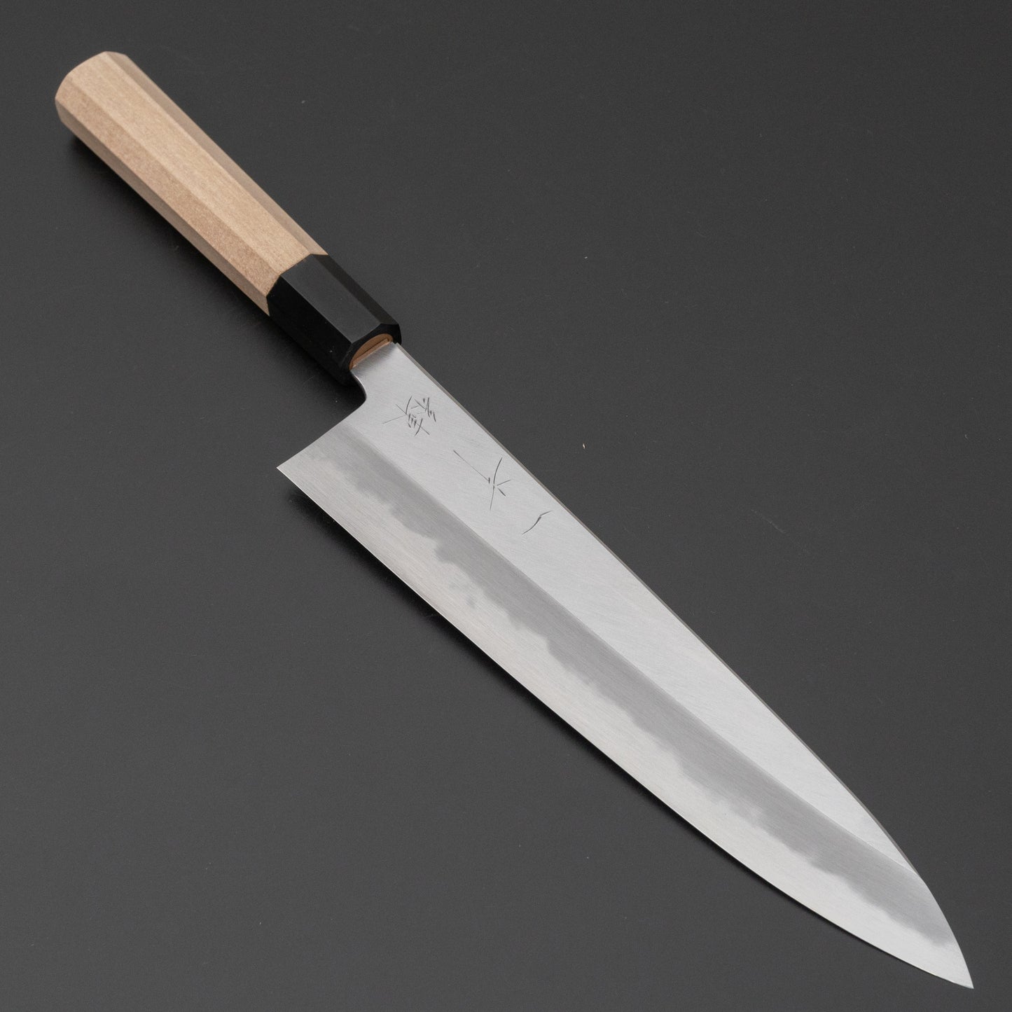 Hitohira Tanaka Ren White #2 Gyuto 240mm Ho Wood Handle - HITOHIRA