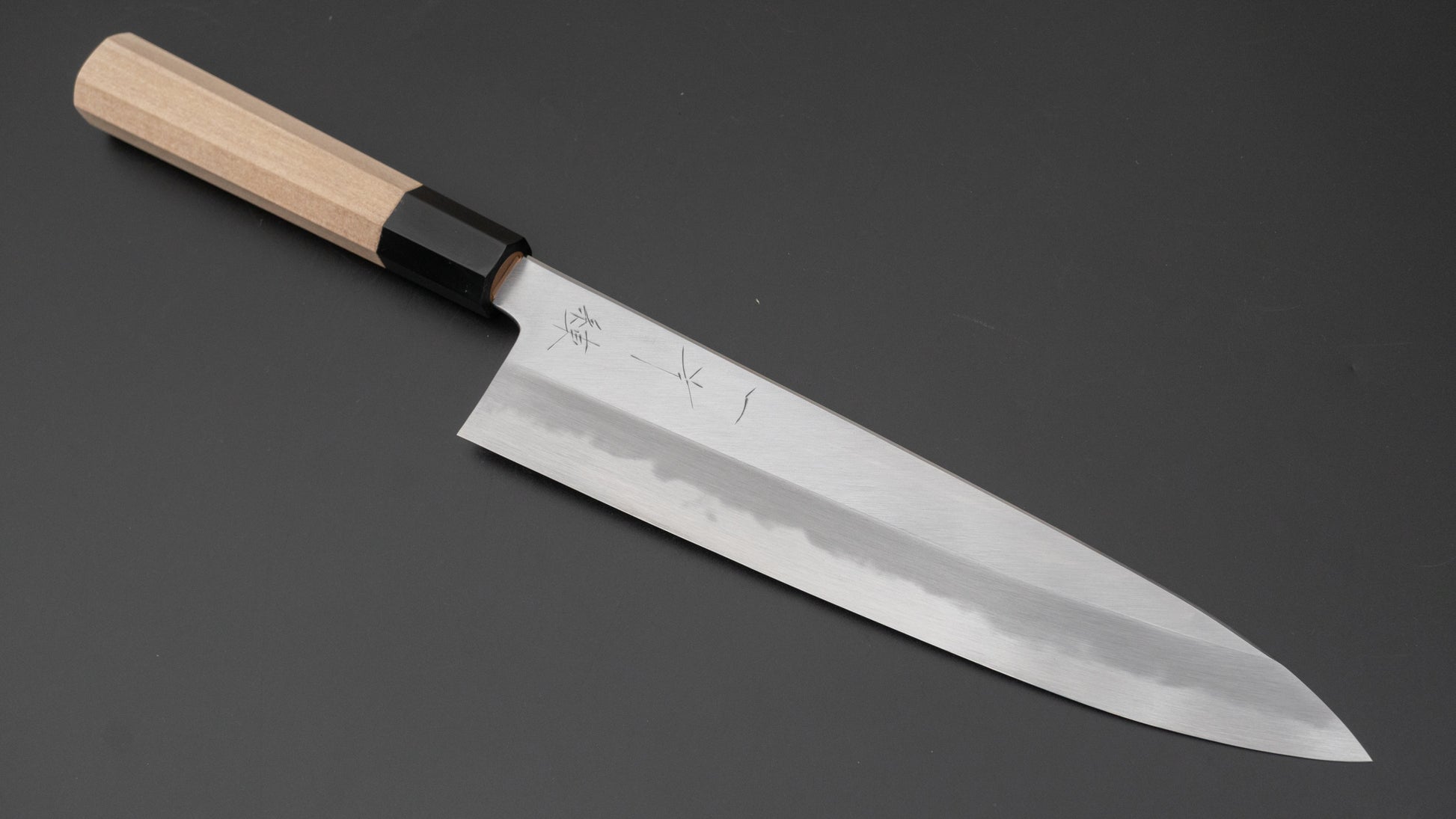 Hitohira Tanaka Ren White #2 Gyuto 240mm Ho Wood Handle - HITOHIRA