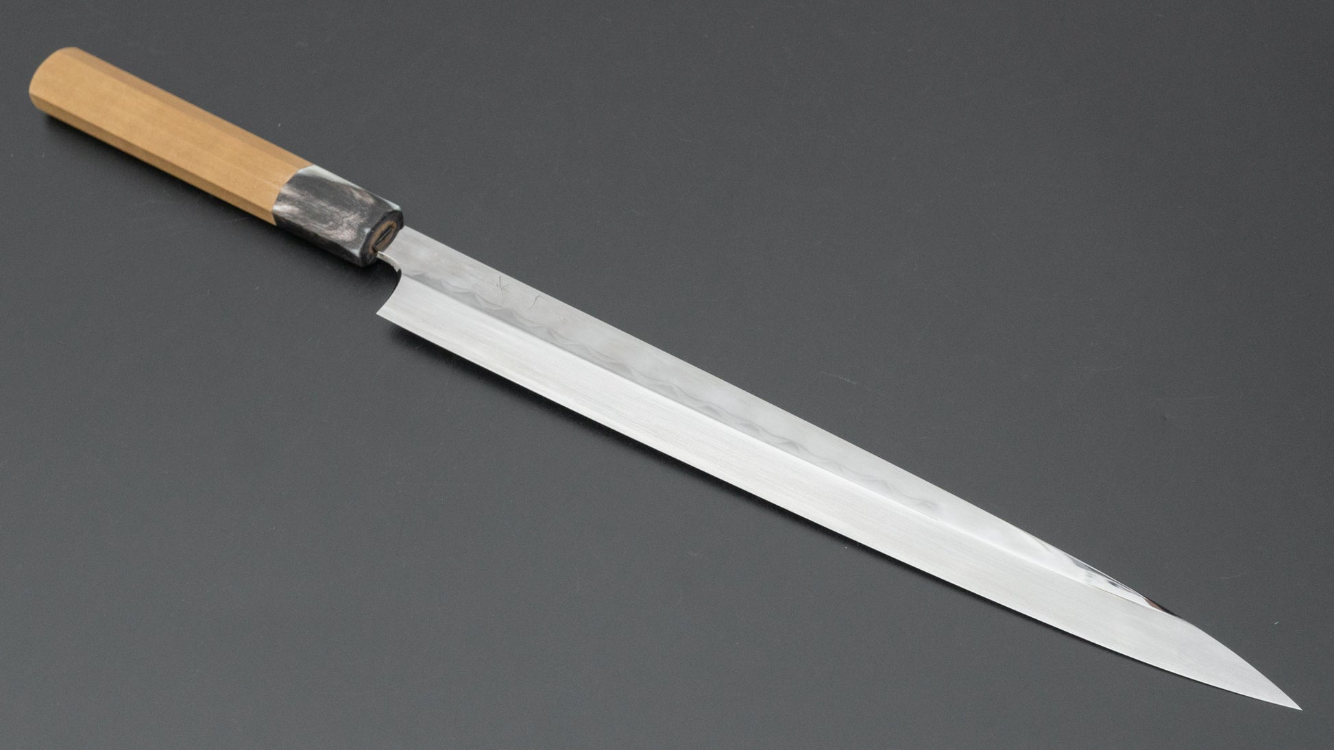 Hitohira Togashi White #1 Mizu Honyaki Fugubiki 300mm Ho Wood Handle (Saya) - HITOHIRA