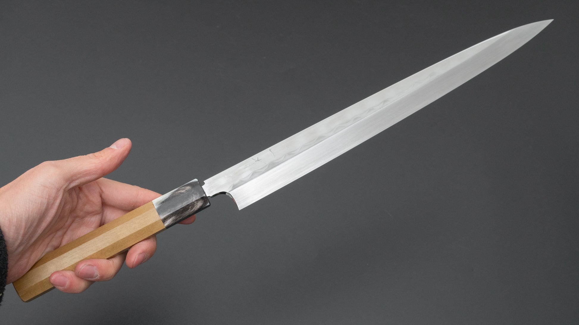 Hitohira Togashi White #1 Mizu Honyaki Fugubiki 300mm Ho Wood Handle (Saya) - HITOHIRA