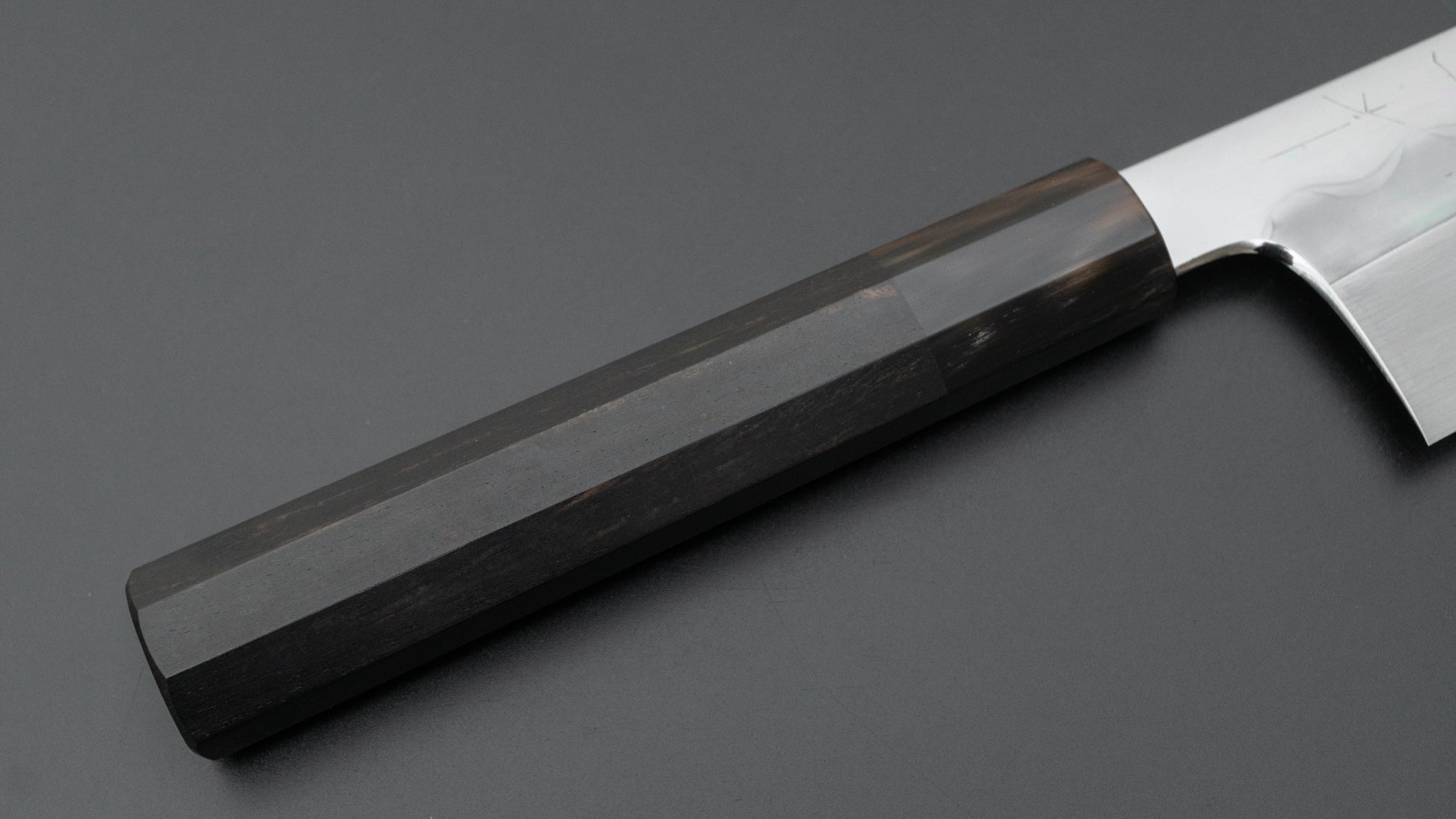 Hitohira Togashi White #1 Mizu Honyaki Kiritsuke Gyuto 240mm Taihei Ebony Handle (#083/ Saya) - HITOHIRA