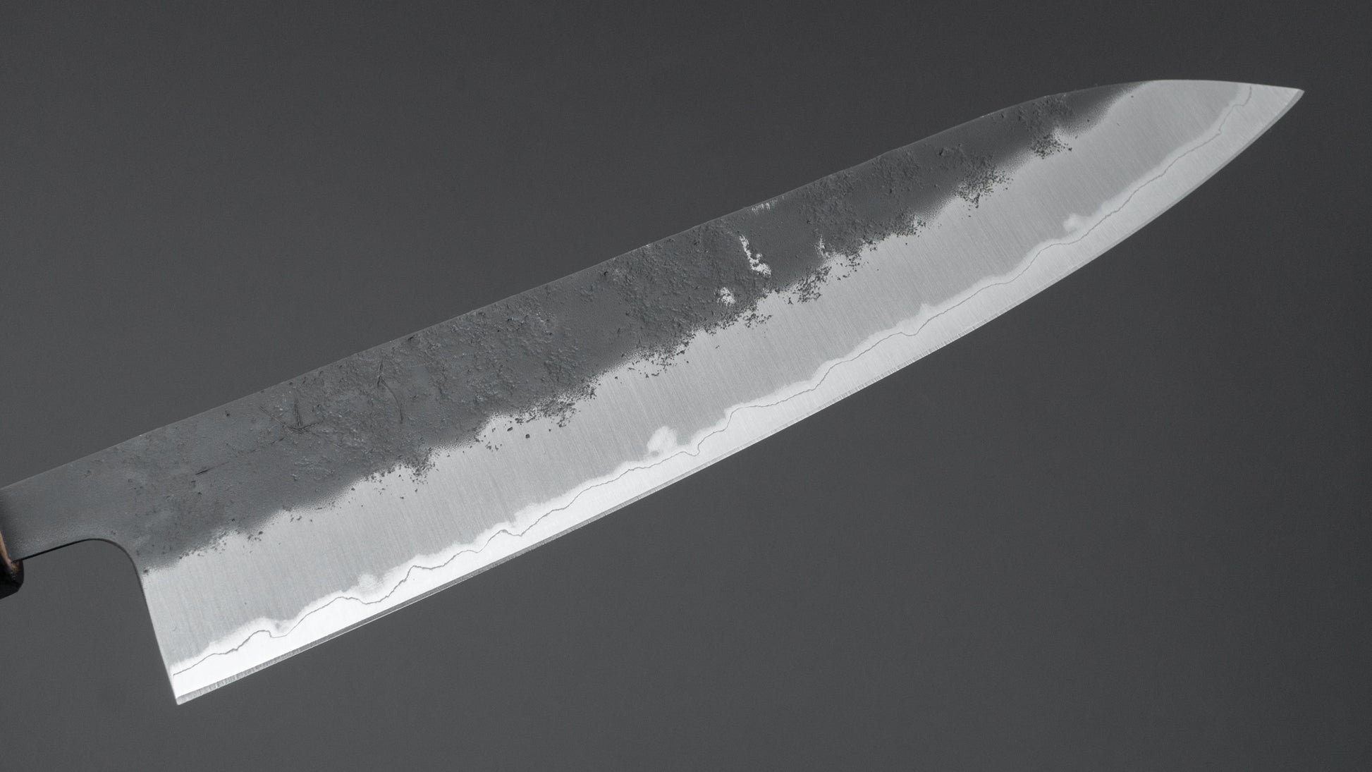 Hitohira Futana SB Kuro Nashiji Gyuto 240mm Ho Wood Handle - HITOHIRA