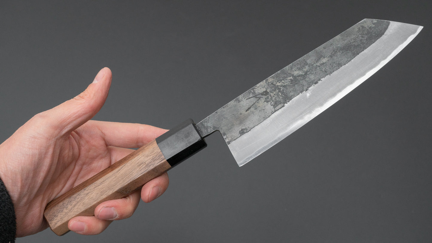 Hitohira Harima Forged Blue Super Stainless Clad Bunka 165mm Walnut Handle - HITOHIRA