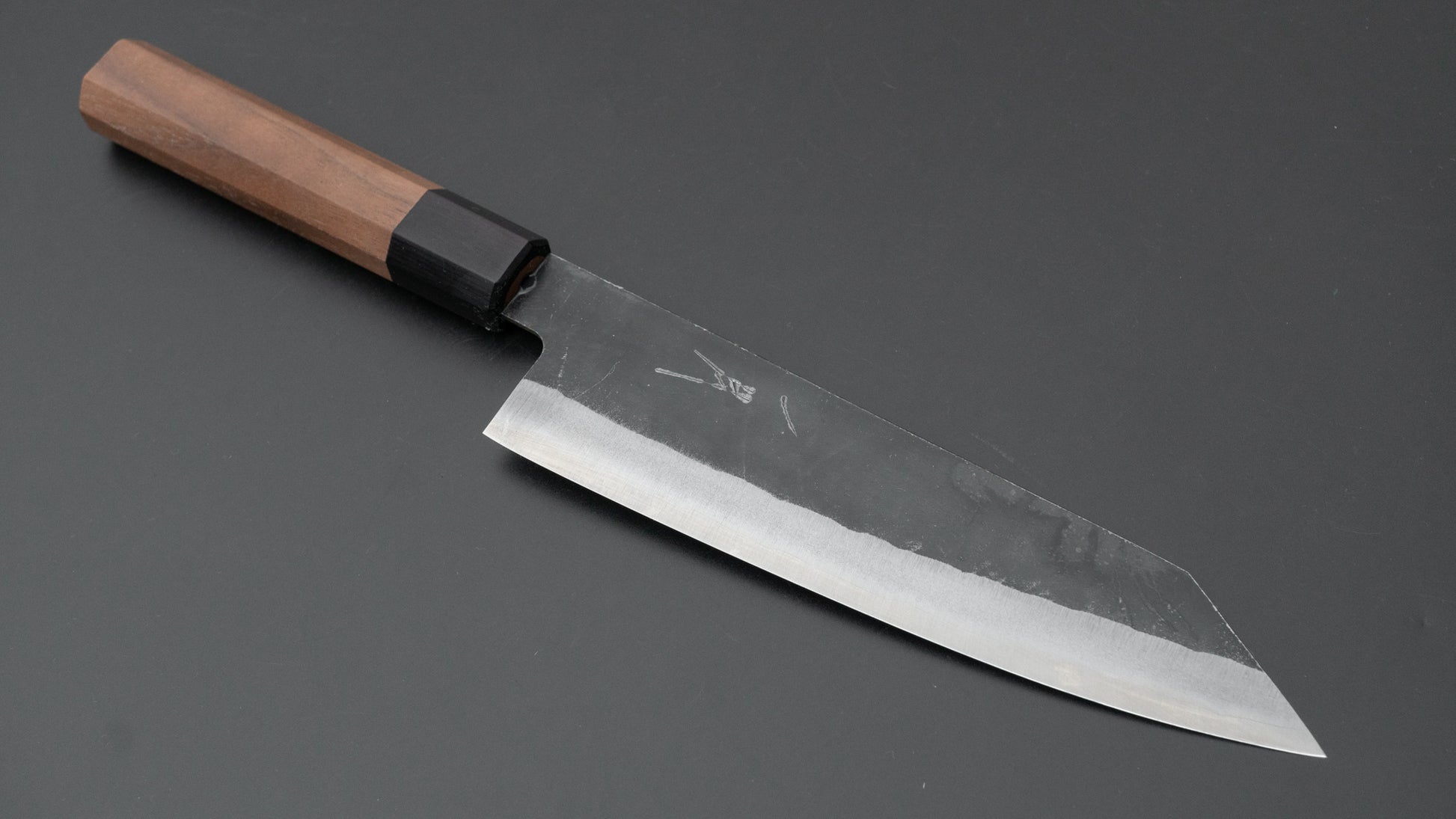 Hitohira Harima Blue Super Stainless Clad Bunka 180mm Walnut Handle - HITOHIRA