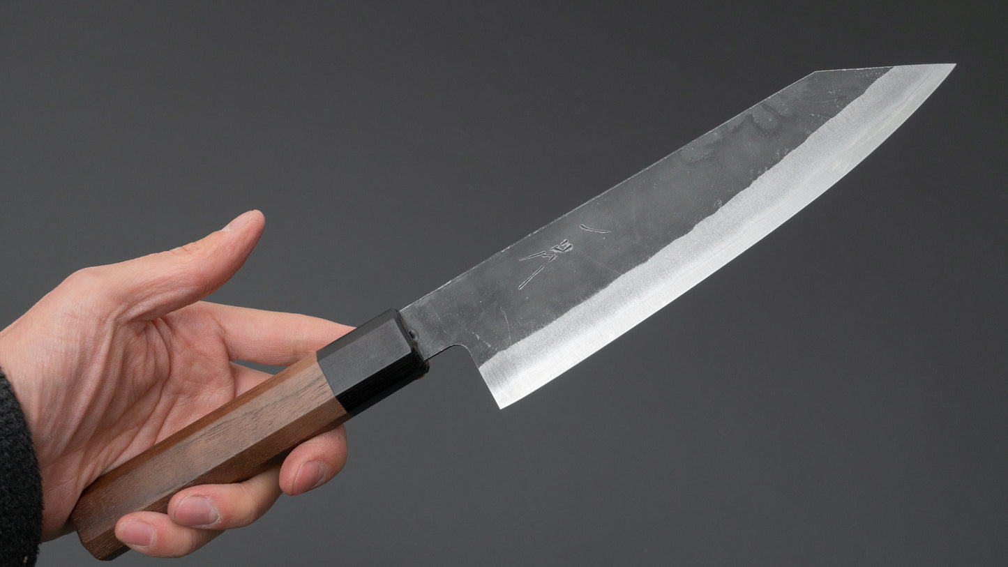 Hitohira Harima Blue Super Stainless Clad Bunka 180mm Walnut Handle - HITOHIRA