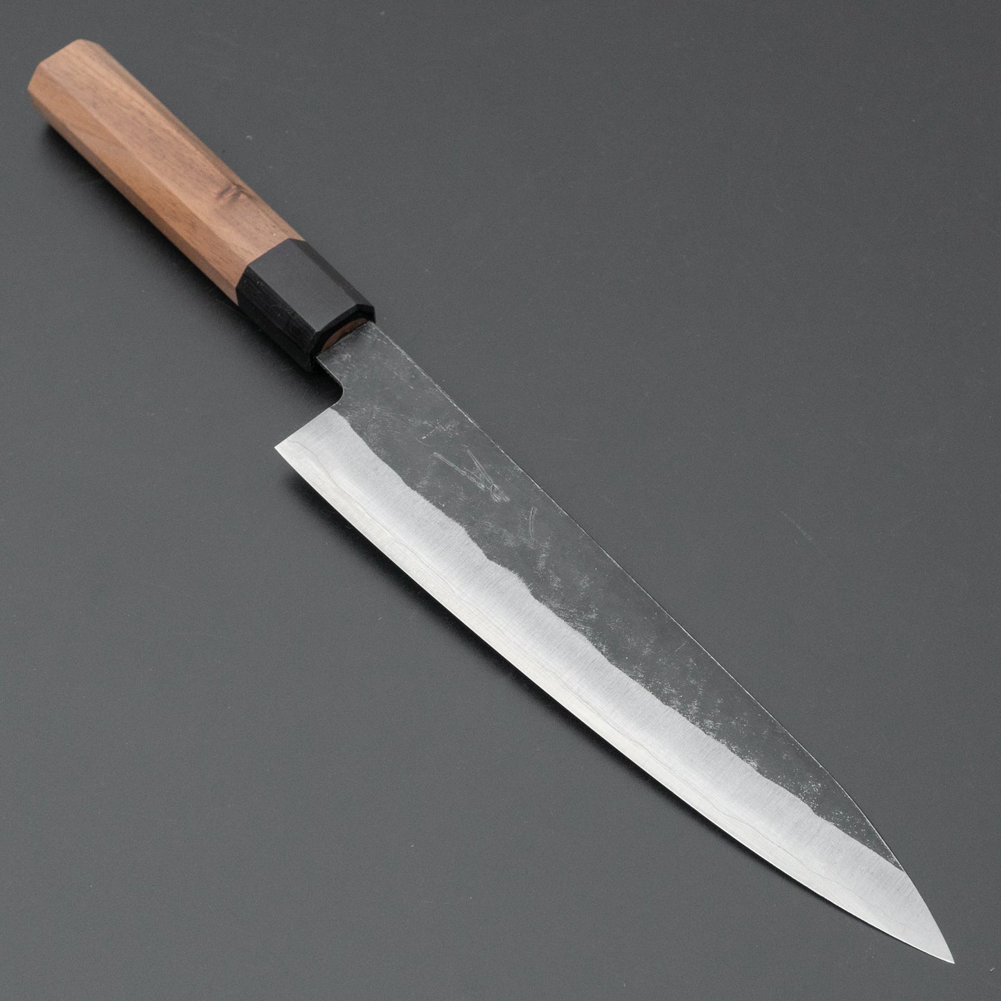 Hitohira Harima Blue Super Stainless Clad Gyuto 210mm Walnut Handle - HITOHIRA