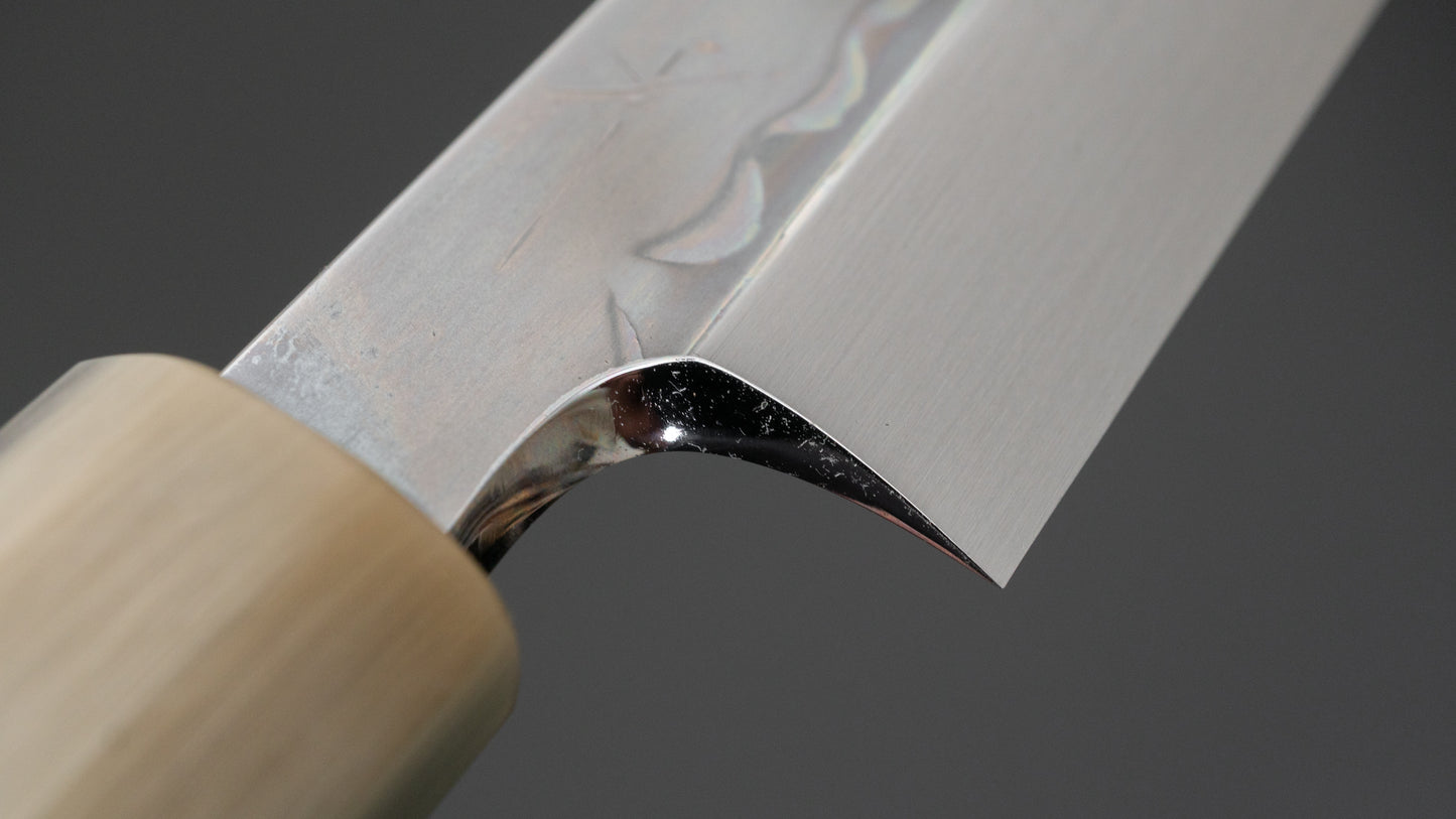 Hitohira Togashi White #1 Sanbonsugi Mizu Honyaki Yanagiba 330mm Taihei Makassar Ebony Handle (Saya) - HITOHIRA