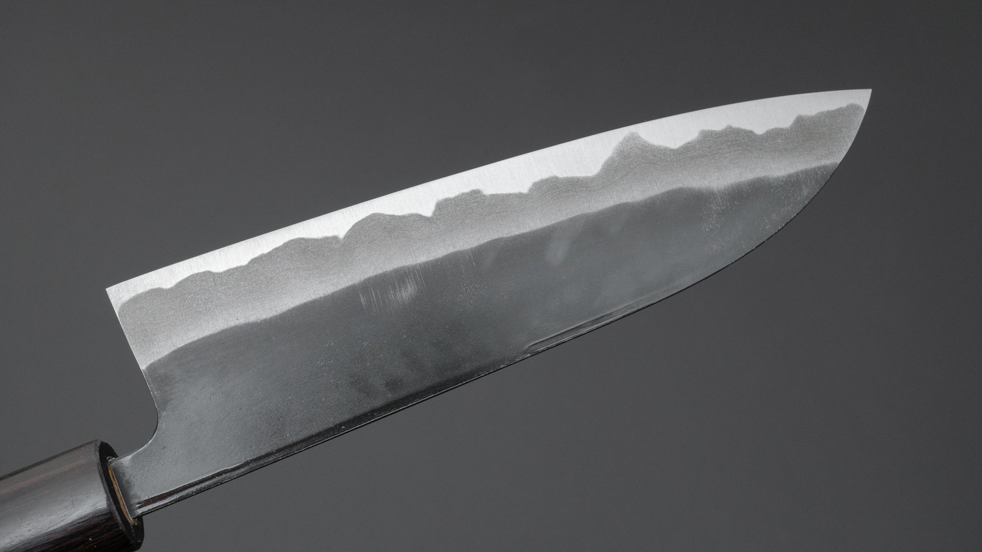 Hitohira MS Kurouchi White #2 Santoku 165mm Rosewood Handle - HITOHIRA