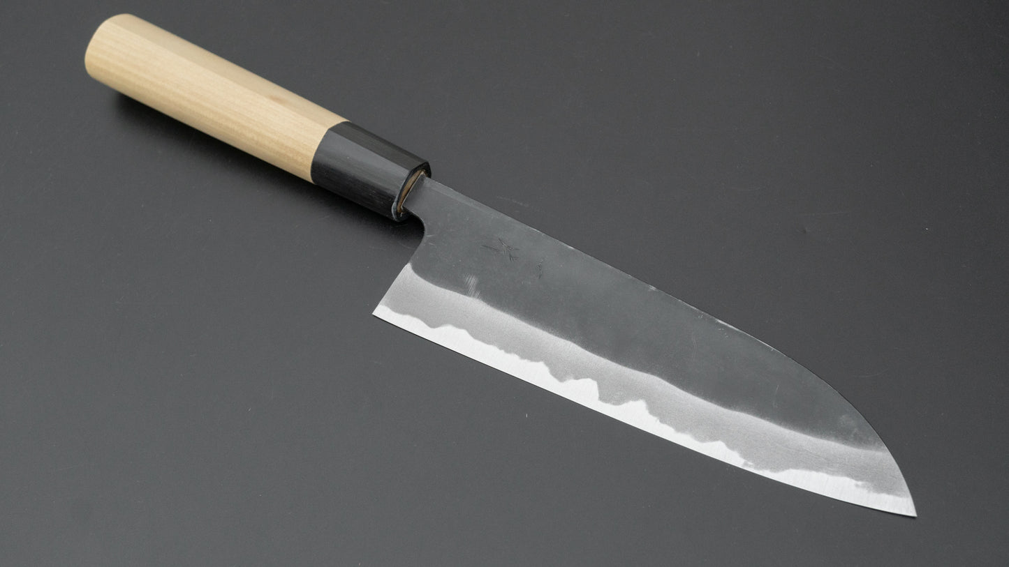 Hitohira MS Kurouchi White #2 Santoku 165mm Ho Wood Handle - HITOHIRA