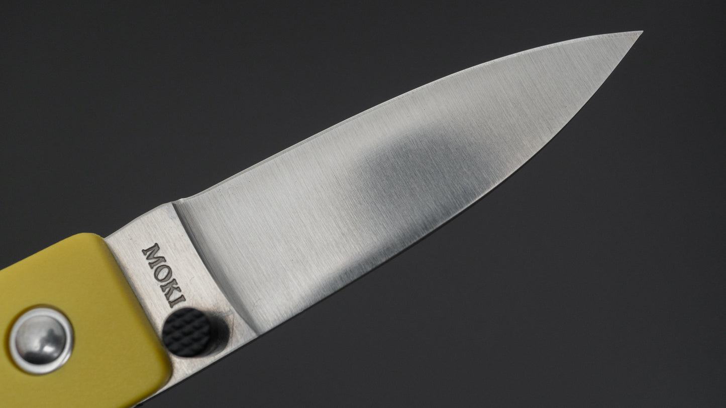 MOKI Coupe Folding Knife Grilon Handle (Mustard Yellow) - HITOHIRA