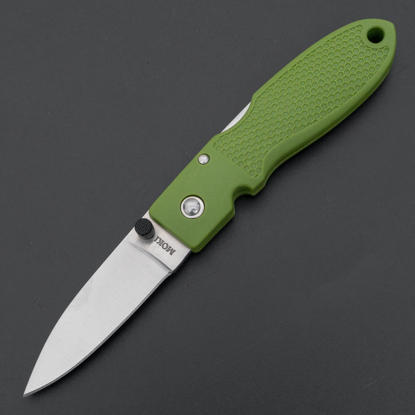 MOKI Coupe Folding Knife Grilon Handle (Olive Green) - HITOHIRA