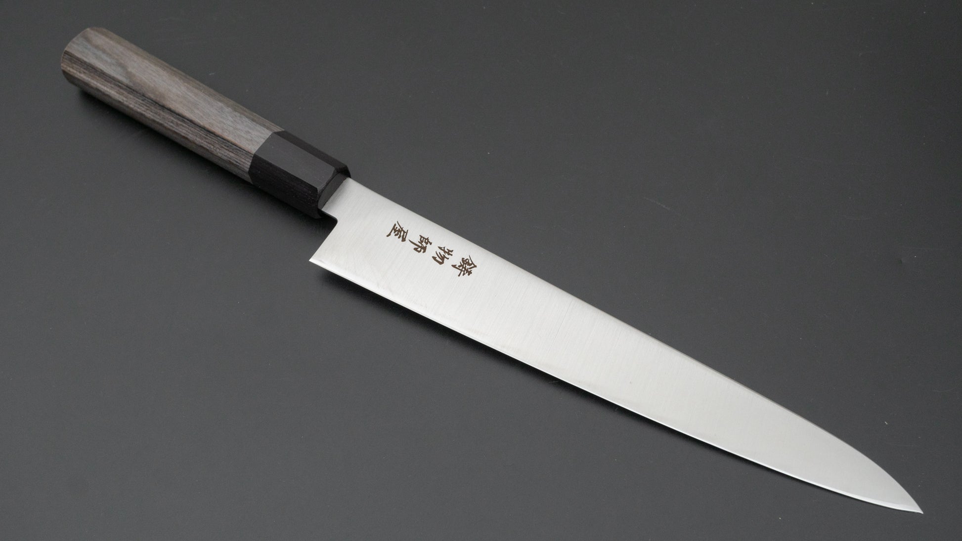 Hitohira Imojiya TH Stainless Sujihiki 240mm Pakka Handle (Wa) - HITOHIRA