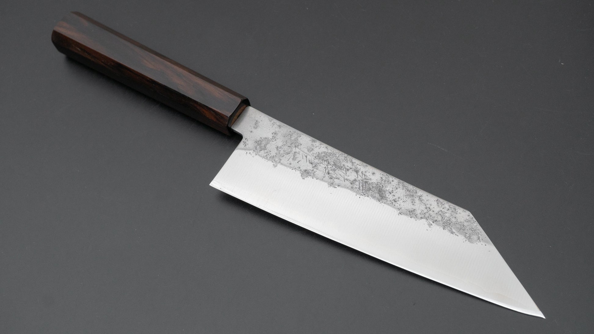 Hitohira Imojiya TH Silver #3 Nashiji Bunka 180mm Ebony Handle - HITOHIRA