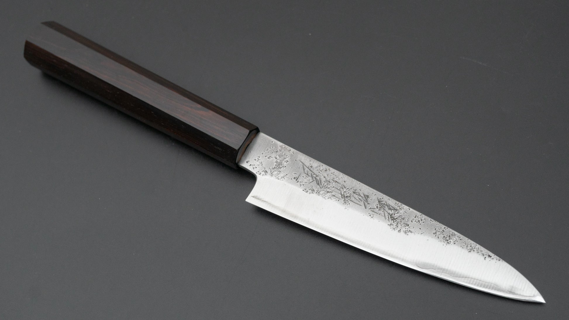 Hitohira Imojiya TH Silver #3 Nashiji Petty 120mm Ebony Handle - HITOHIRA