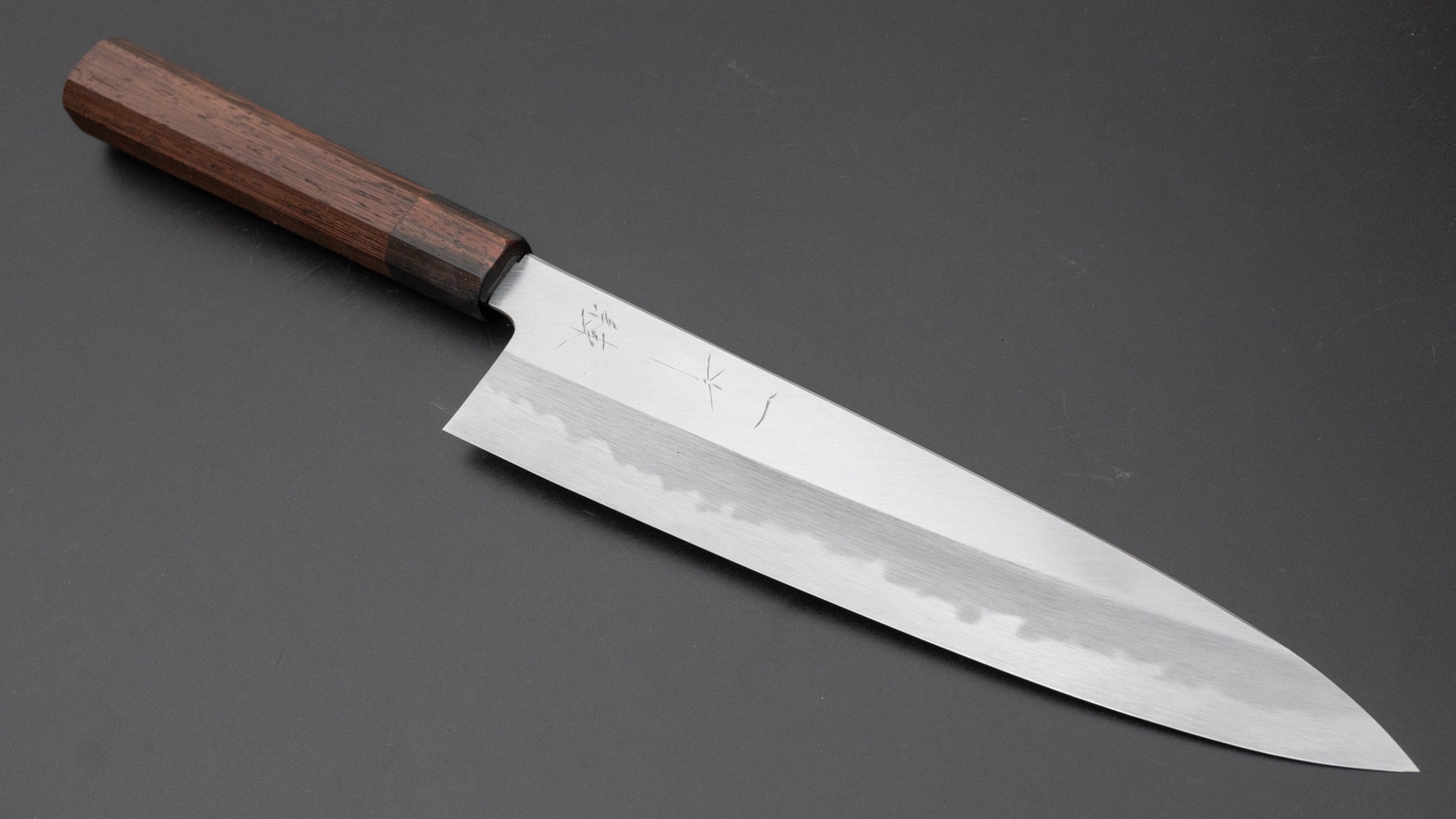 Hitohira Tanaka Ren White #2 Gyuto 240mm Tagayasan Handle - HITOHIRA