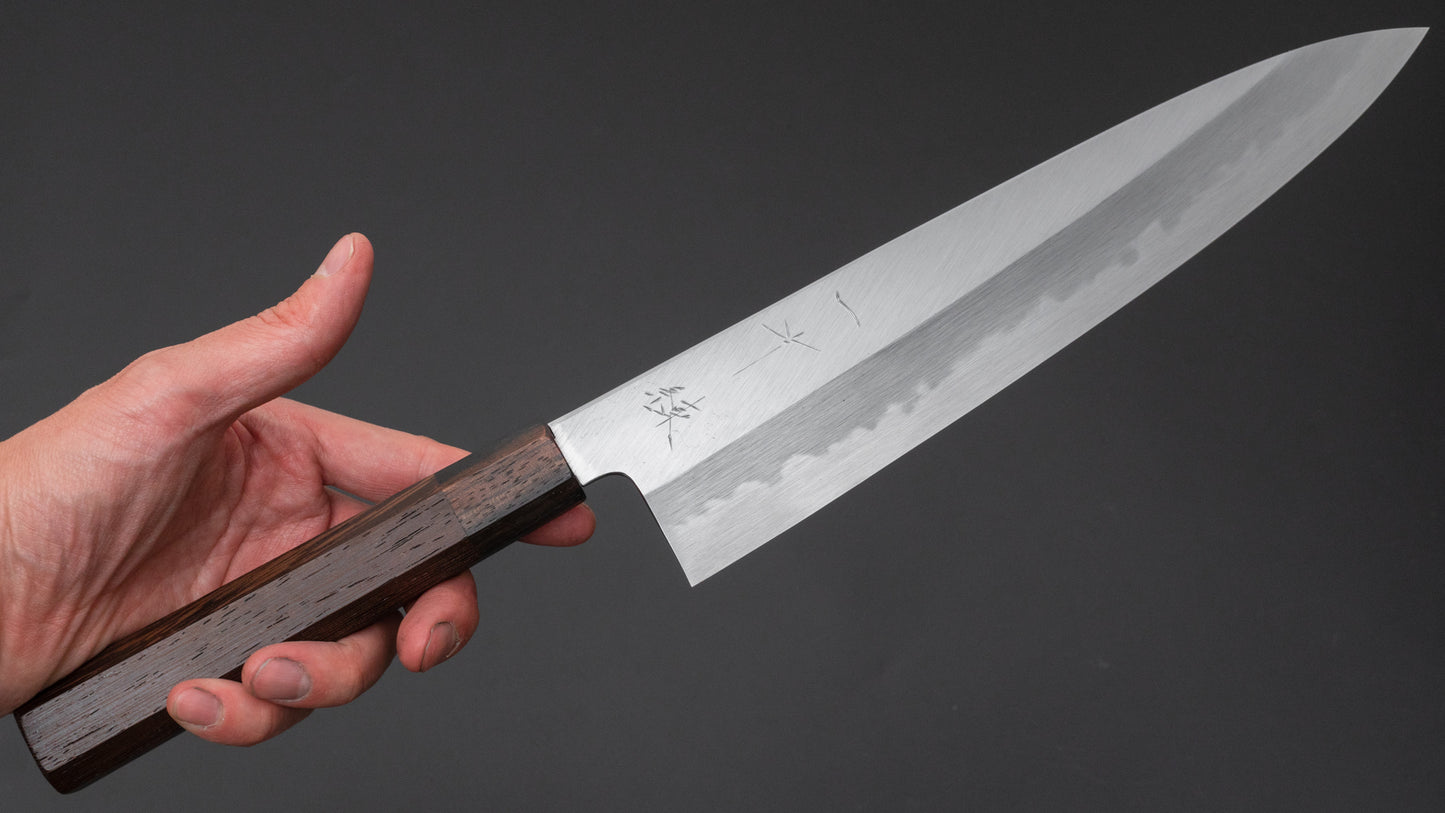 Hitohira Tanaka Ren White #2 Gyuto 240mm Tagayasan Handle - HITOHIRA