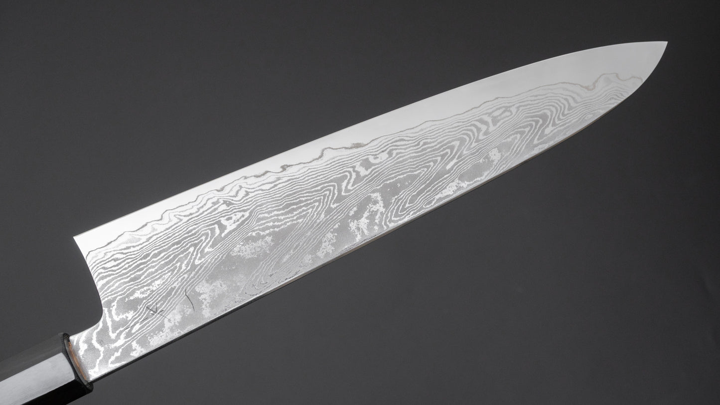 Hitohira Kikuchiyo Rou VG10 Sakura Damascus Gyuto 240mm Sakura Handle - HITOHIRA