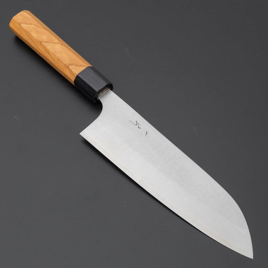 Hitohira Echizen SG2 Santoku 180mm Keyaki Zelkova Handle - HITOHIRA