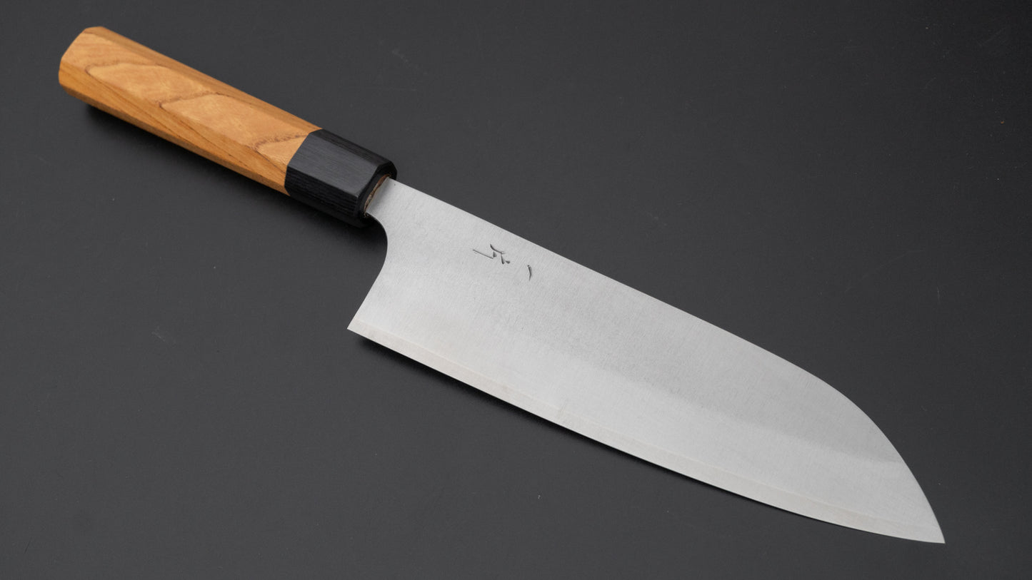 Hitohira Echizen SG2 Santoku 180mm Keyaki Zelkova Handle - HITOHIRA