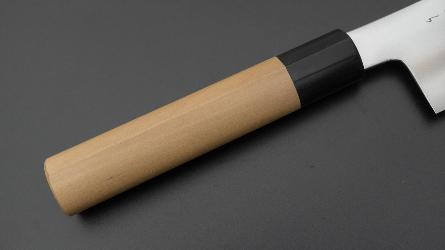 Hitohira KH Stainless Nakiri 180mm Ho Wood Handle (D-Shape) - HITOHIRA