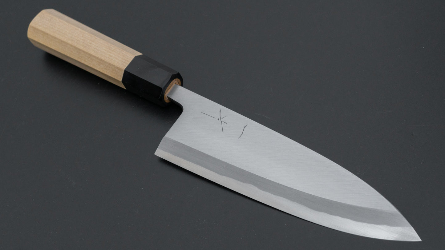 Hitohira Togashi White #2 Deba 165mm Ho Wood Handle (Saya)