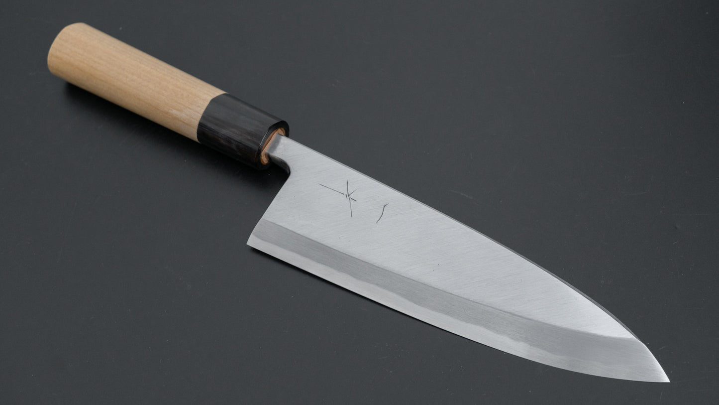 Hitohira Tanaka Manzo Blue #1 Deba 180mm Ho Wood Handle (D-Shape/ Saya)