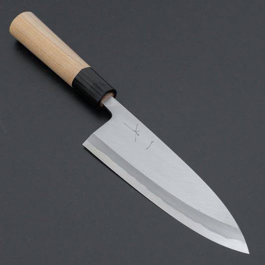 Hitohira Togashi White #2 Deba 165mm Ho Wood Handle (D-Shape/ Saya)