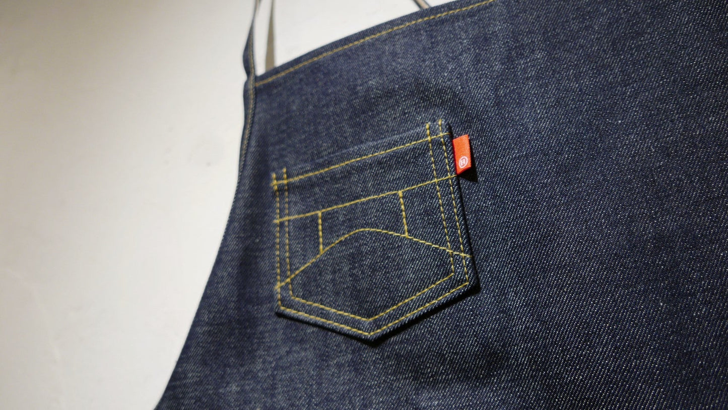 Hi-Condition Selvage Denim Apron X Shoulder | HITOHIRA