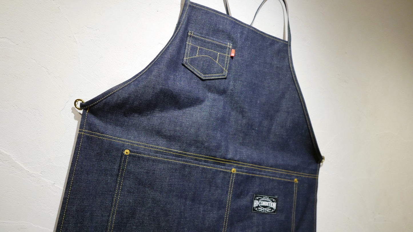 Hi-Condition Selvage Denim Apron X Shoulder | HITOHIRA