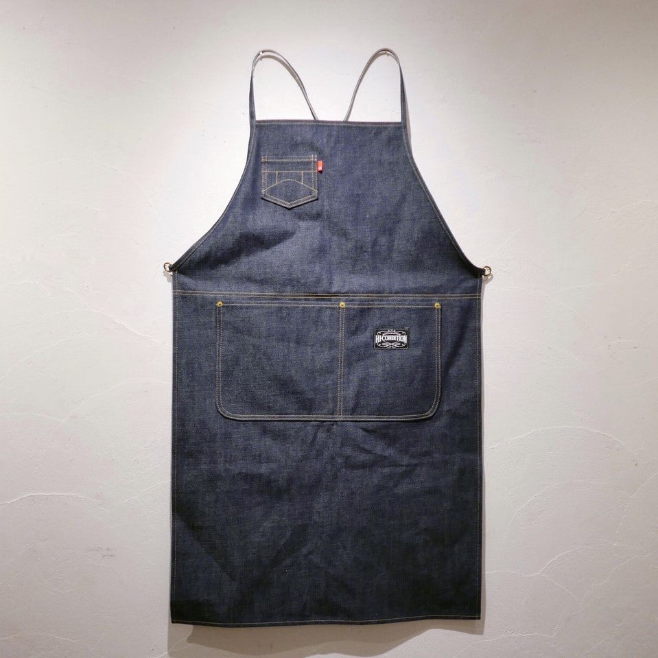 Hi-Condition Selvage Denim Apron X Shoulder | HITOHIRA