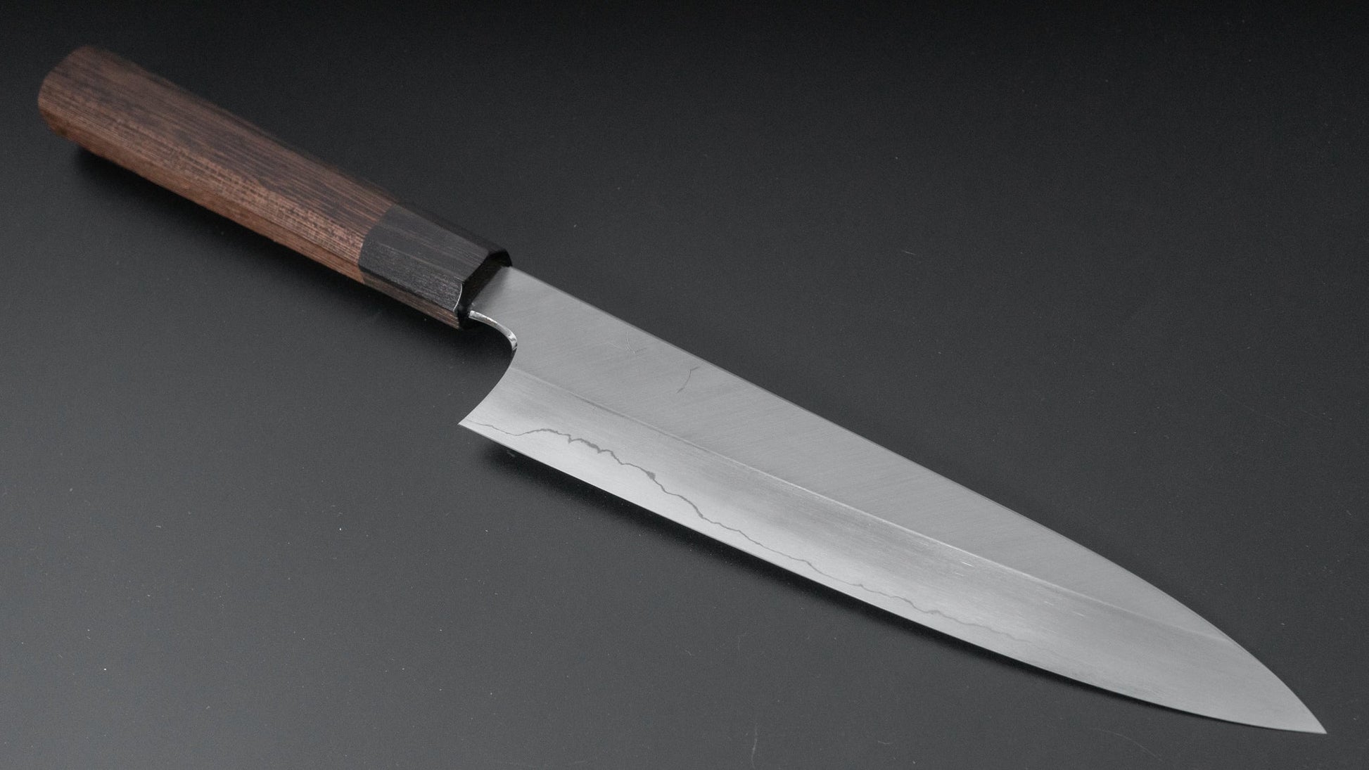 Hitohira Kikuchiyo Rikichi Silver #3 Migaki Gyuto 210mm Tagayasan Handle - HITOHIRA