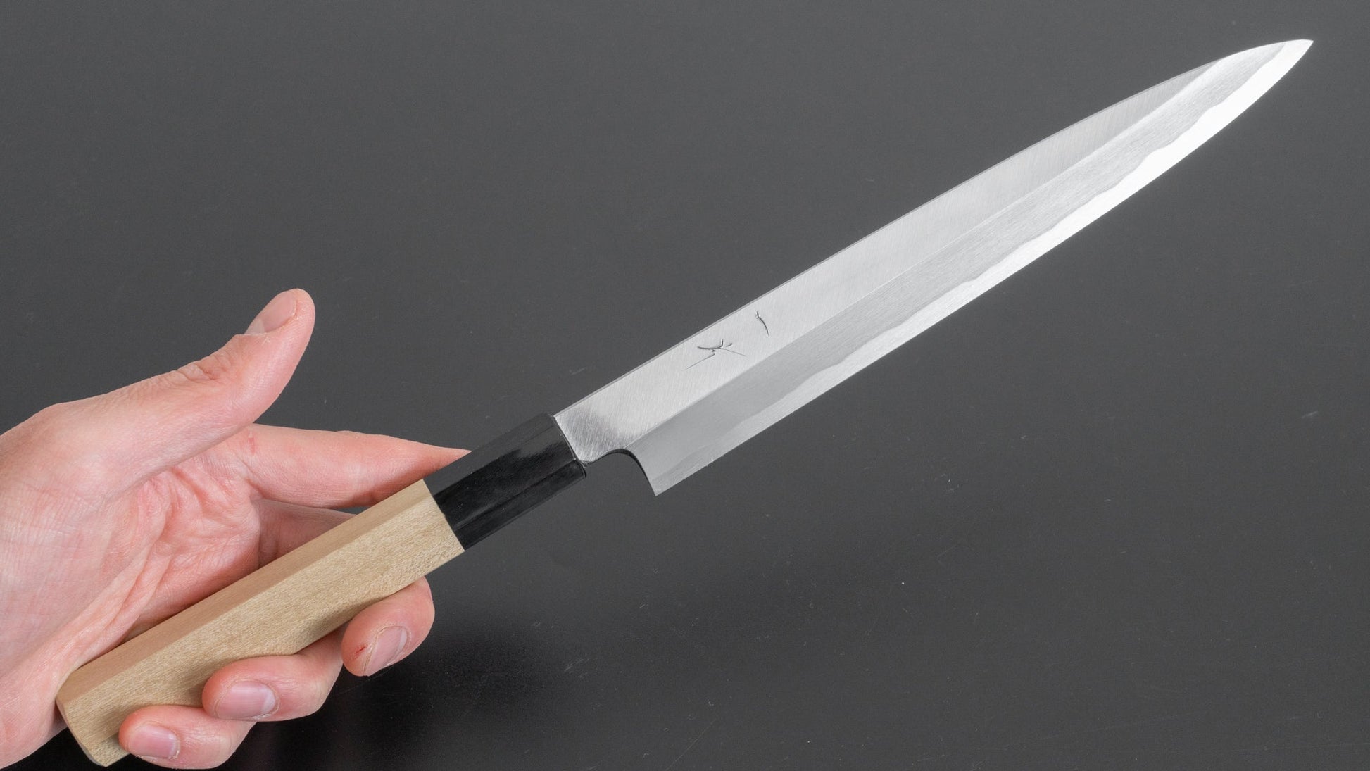 Hitohira Kikuchiyo Manzo White #3 Yanagiba 210mm Ho Wood Handle (Saya) - HITOHIRA