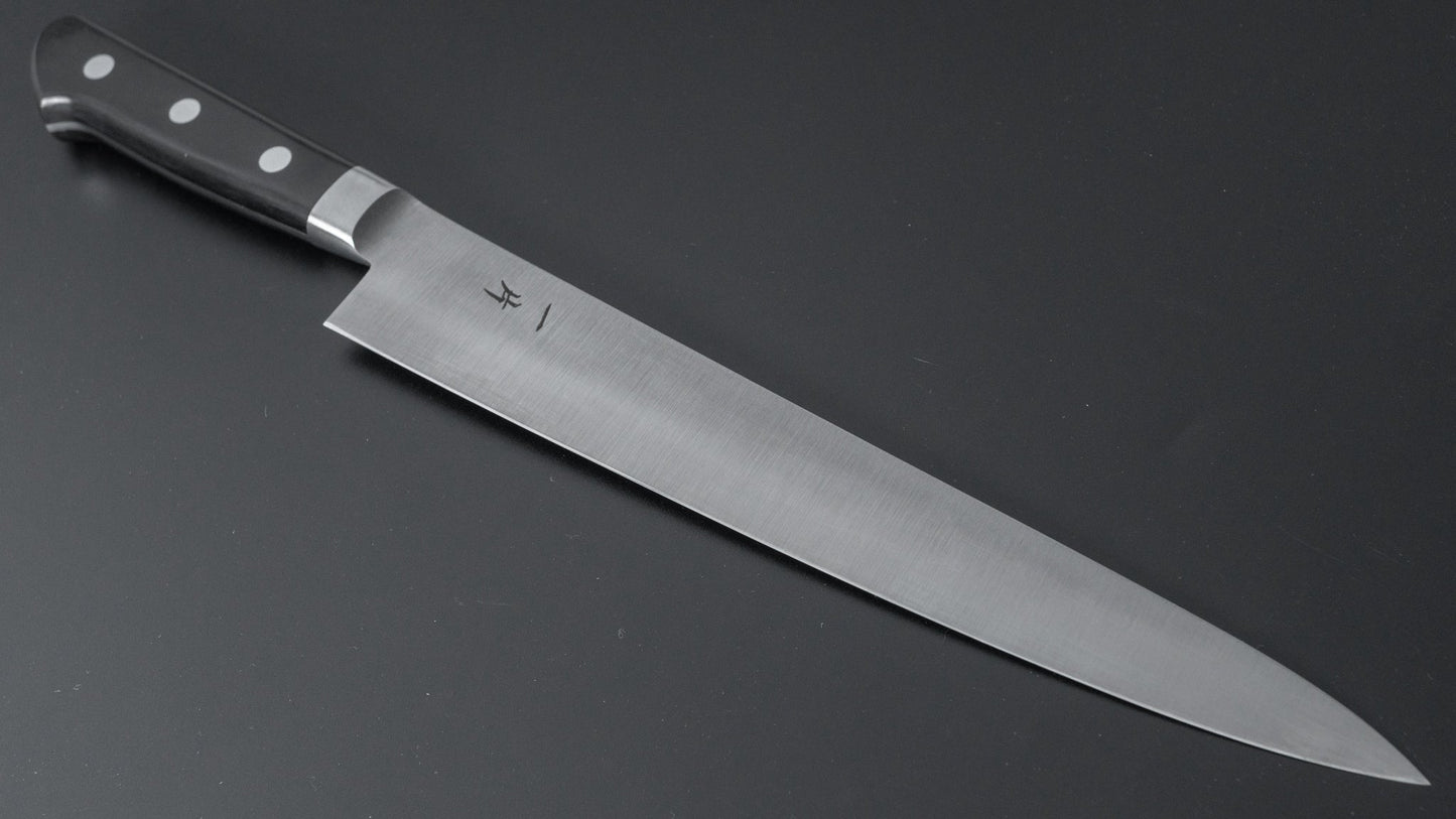 Hitohira FJ Semi Stainless Sujihiki 240mm Pakka Handle - HITOHIRA