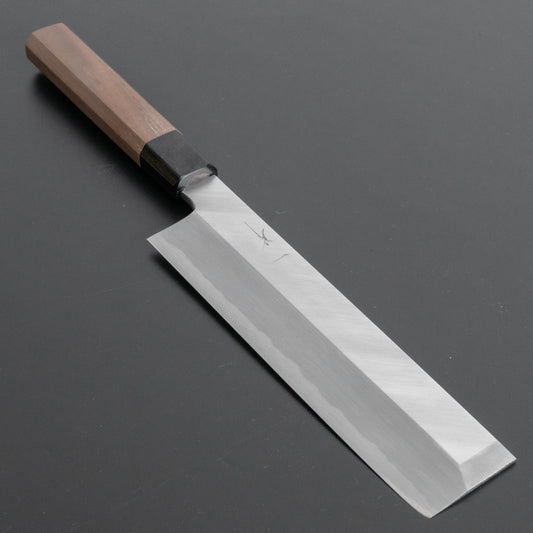 Hitohira Kikuchiyo Manzo White #3 Usuba 195mm Walnut Handle (Saya) - HITOHIRA