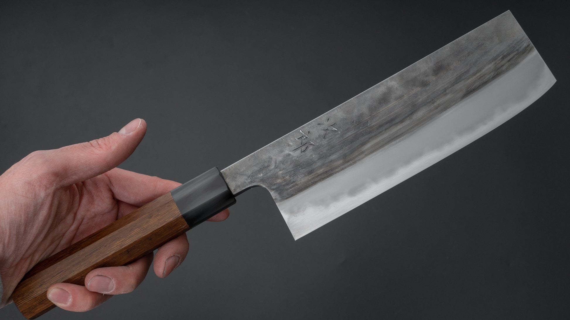 Jiro Tsuchime Wa Nakiri 180mm Taihei Tagayasan Handle (#427) - HITOHIRA