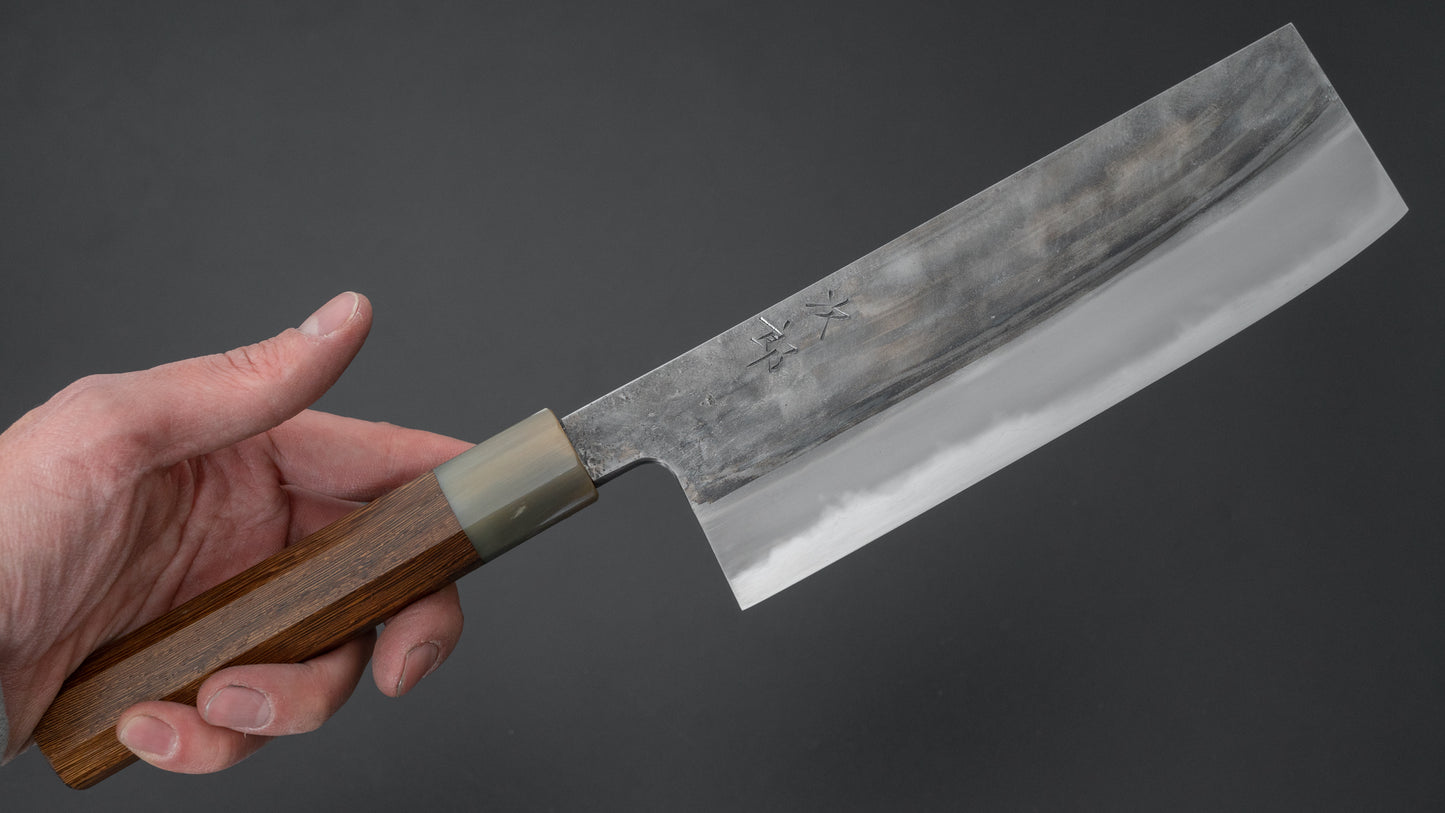 Jiro Tsuchime Wa Nakiri 180mm Taihei Tagayasan Handle (#428) - HITOHIRA