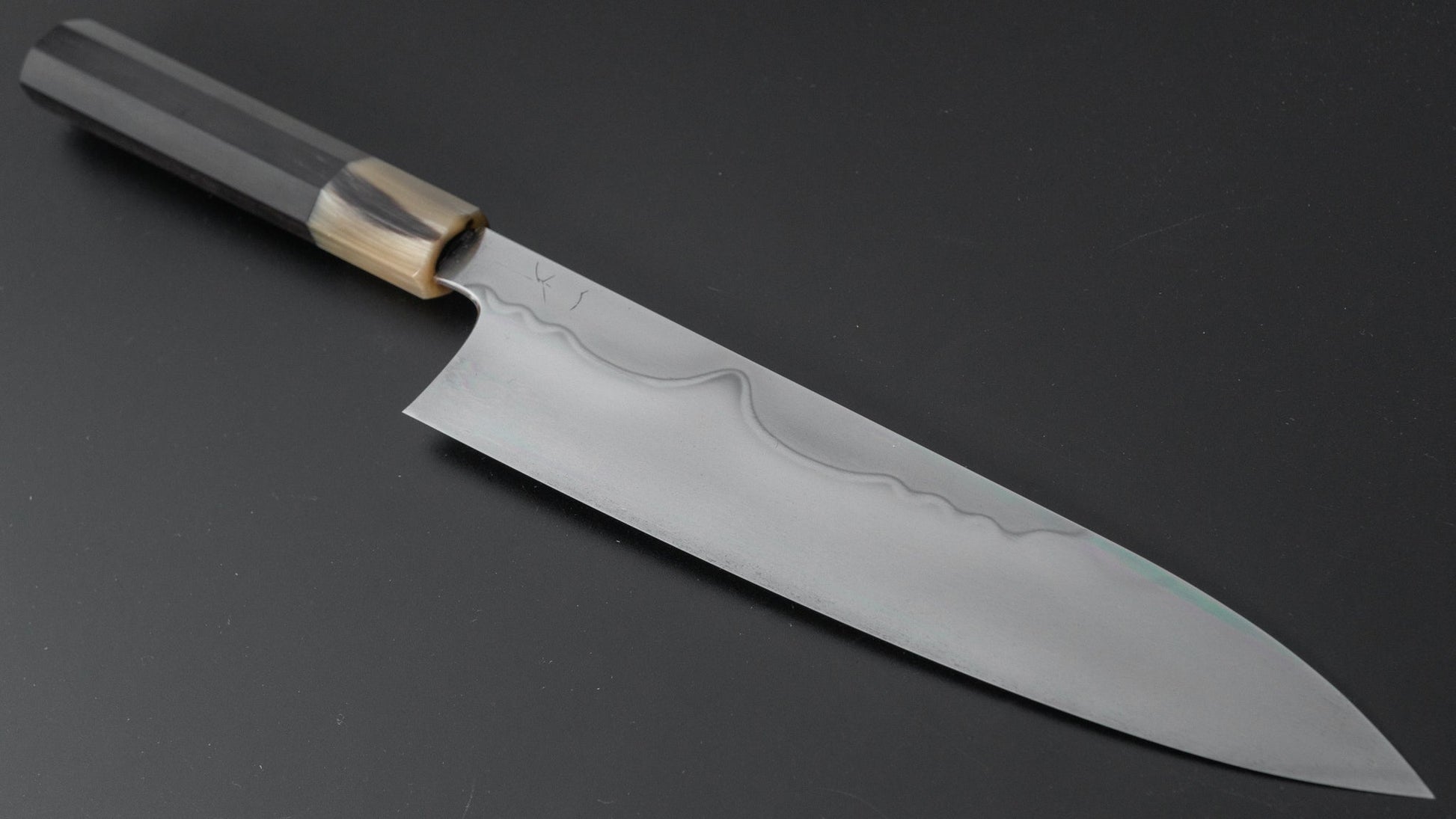 Hitohira Togashi Yohei White #2 Fuji Mizu Honyaki Gyuto 240mm Taihei Ebony Handle (#061/ Saya) - HITOHIRA