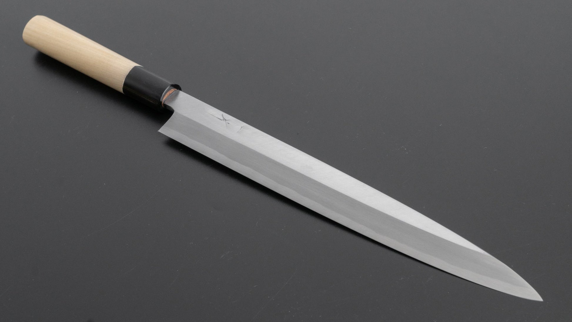 Hitohira Kikuchiyo Manzo White #3 Yanagiba 270mm Ho Wood Handle (D-Shape) - HITOHIRA