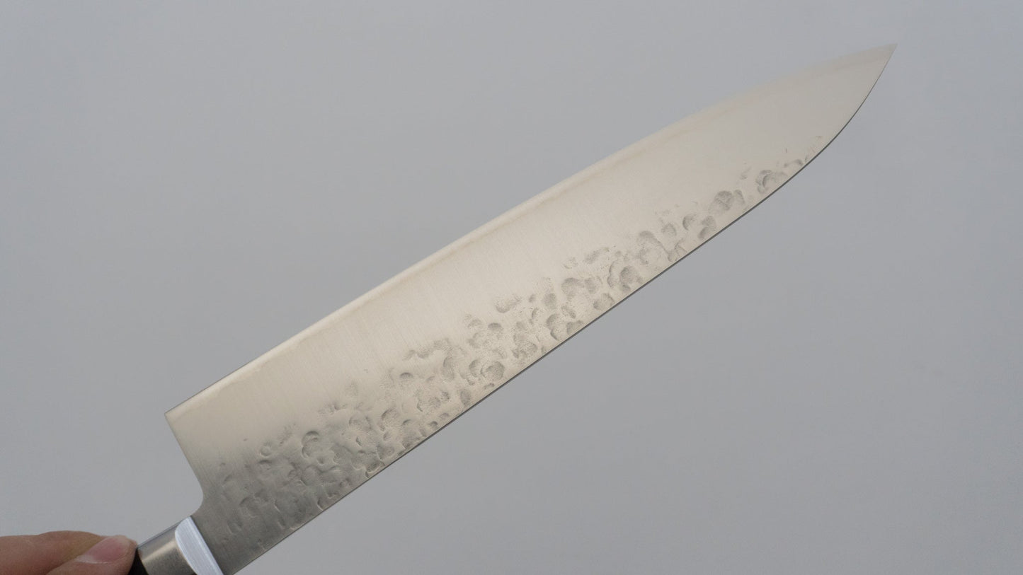 Hitohira T10 Tsuchime Gyuto 210mm Pakka Handle - HITOHIRA