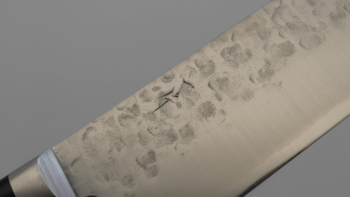 Hitohira T10 Tsuchime Gyuto 210mm Pakka Handle - HITOHIRA