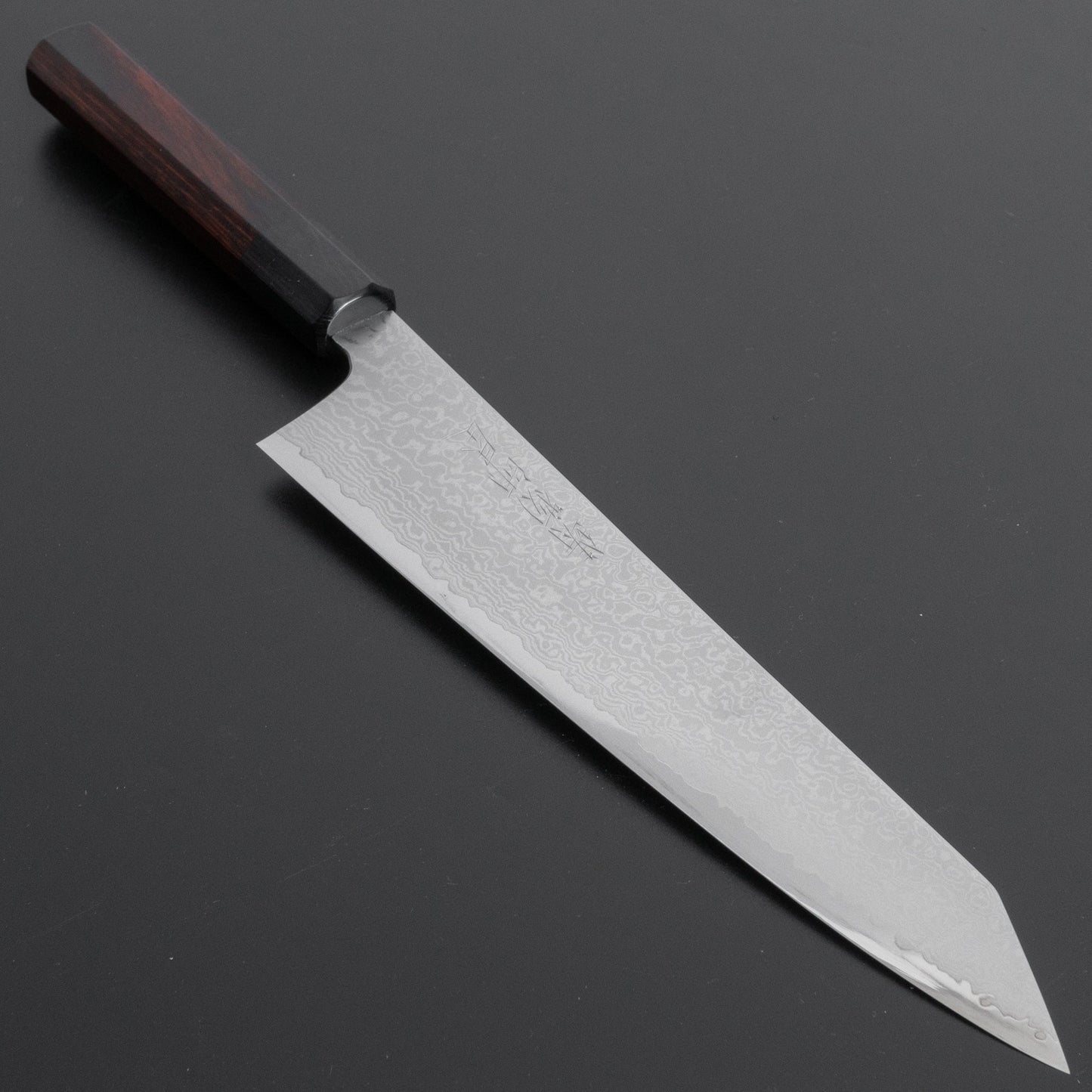 Hitohira Imojiya TH Damascus Kiritsuke Gyuto 240mm Pakka Handle (Red) - HITOHIRA