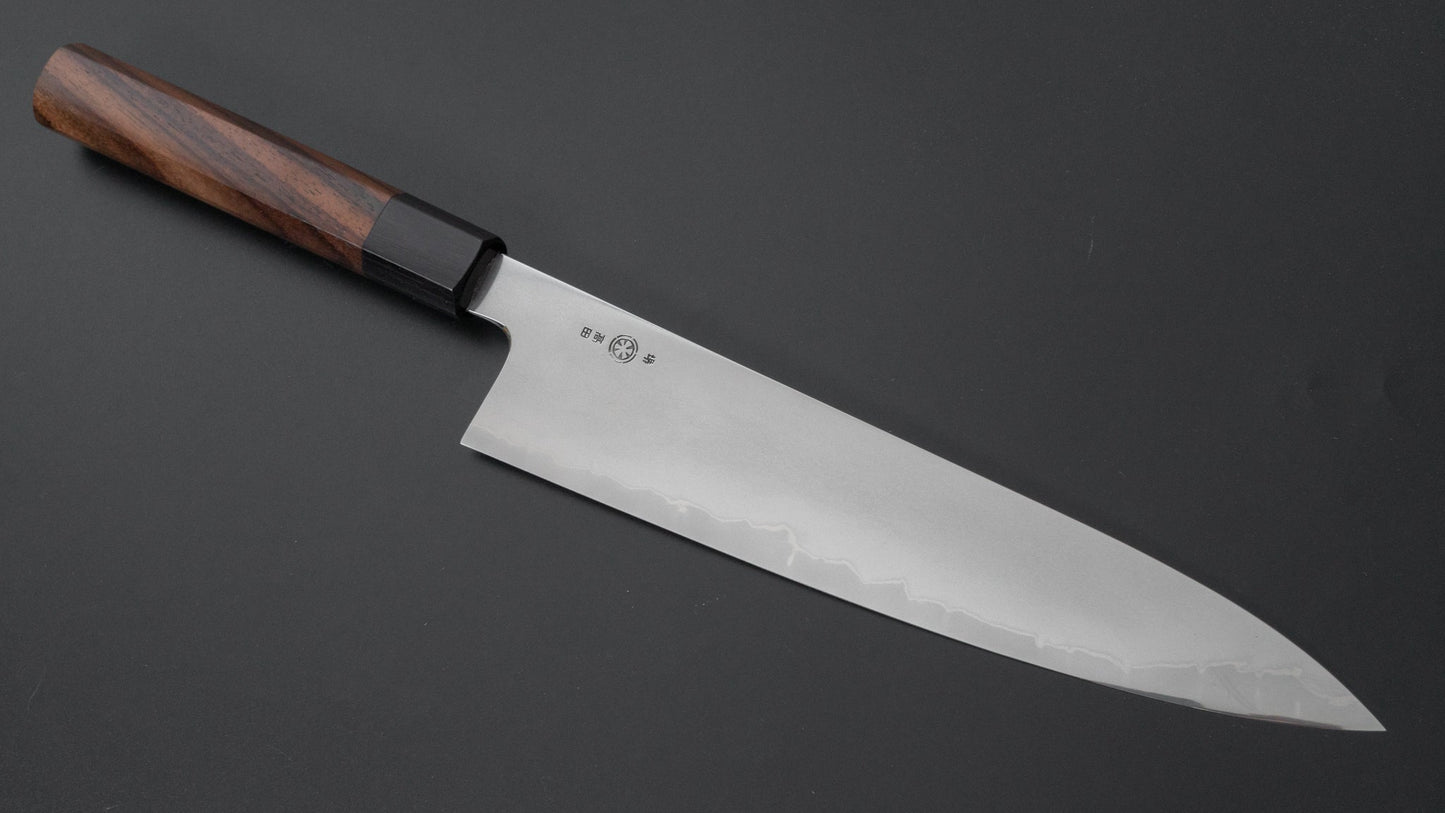 Takada no Hamono Silver #3 Suiboku Gyuto 240mm Rosewood Handle - HITOHIRA