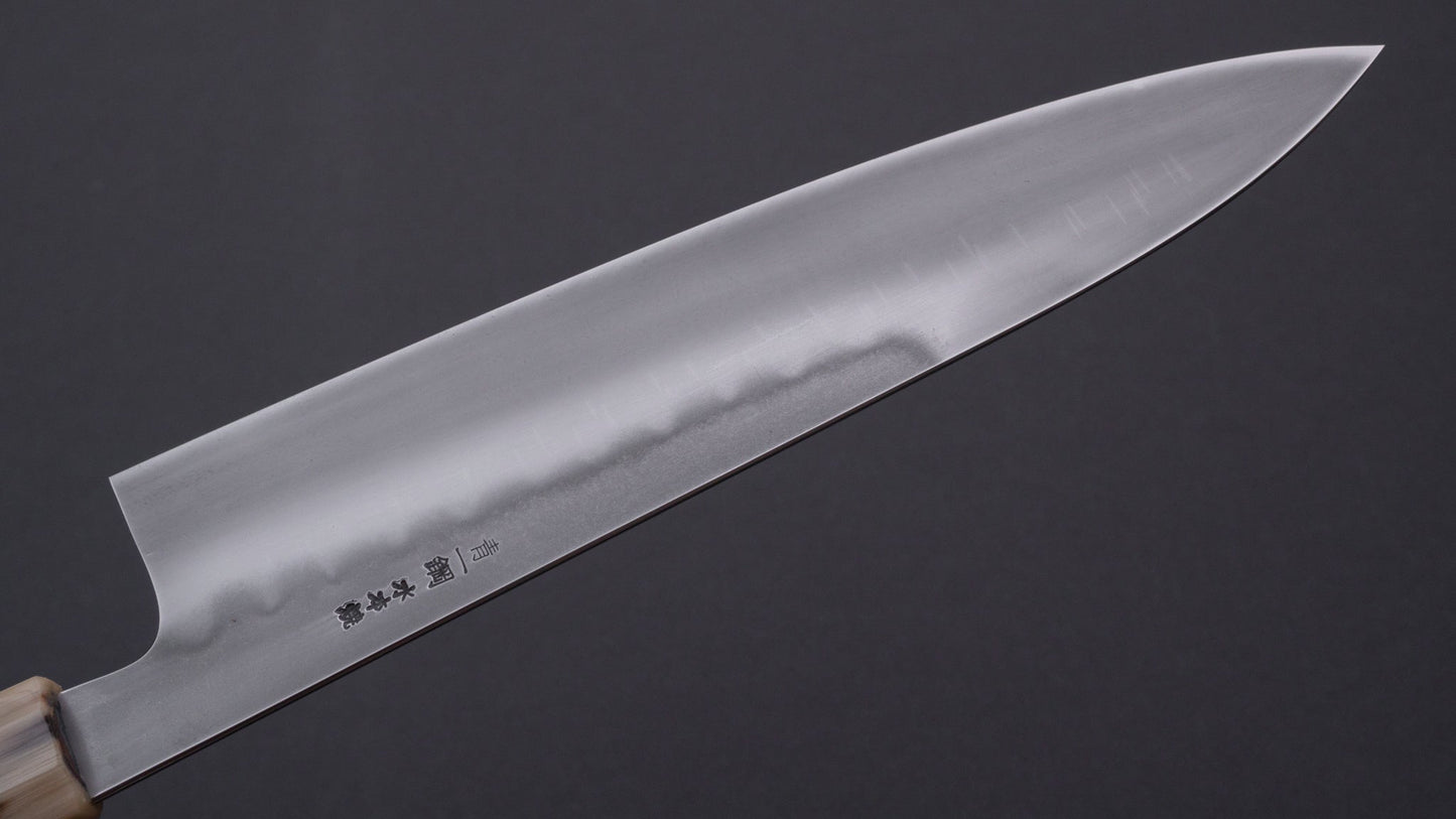 Hitohira Togashi Yohei Blue #1 Mizu Honyaki Gyuto 240mm Ziricote Handle (#001/ Saya) | HITOHIRA