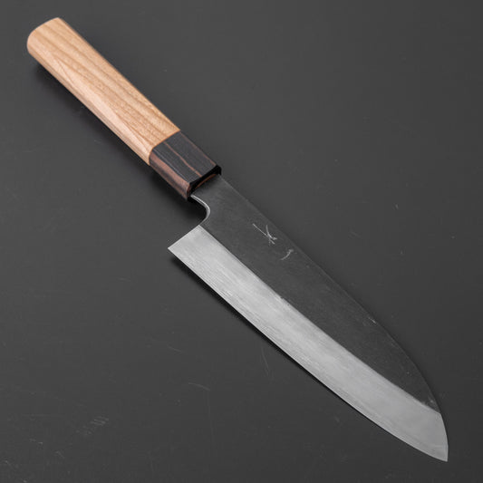 Hitohira Kikuchiyo Kyuzo White #2 Kurouchi Santoku 180mm Cherry Wood Handle | HITOHIRA