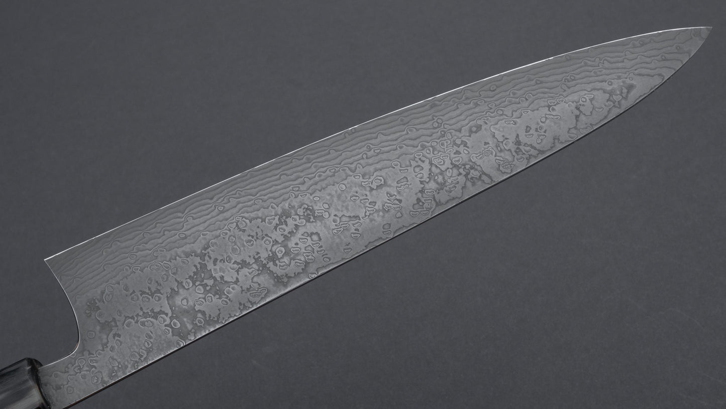 Hitohira Kambei Limited Special Coreless Damascuss Gyuto 240mm Taihei Ebony Handle (#2/ Come with Saya) | HITOHIRA