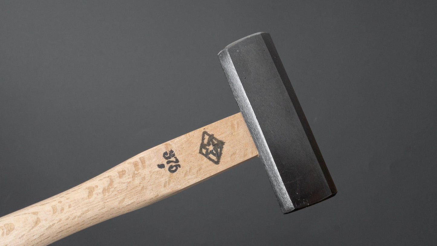 Morihei Hishiboshi Kuro Octagonal Genno Metal Hammer 375g - HITOHIRA